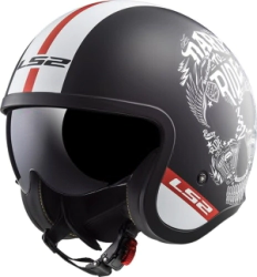 Casco LS2 Abierto Visor 599 Spitfire Ink Mat Blawhi