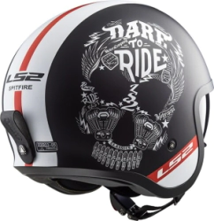 Casco LS2 Abierto Visor 599 Spitfire Ink Mat Blawhi