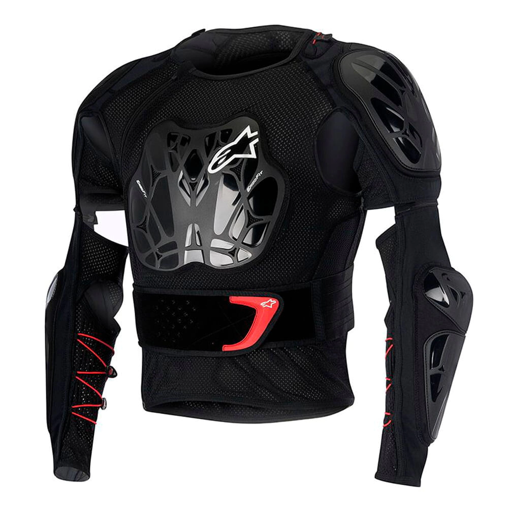 Pechera Alpinestars Bionic Tech negro blanco rojo talle XL