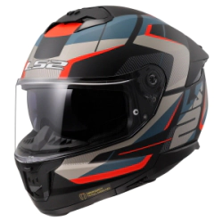 Casco LS2 Integral Doble Visor FF808 Road Bk/bl MT