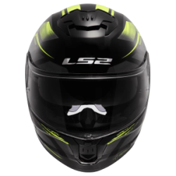 Casco LS2 Integral Doble Visor FF808 Fury BK HV YL