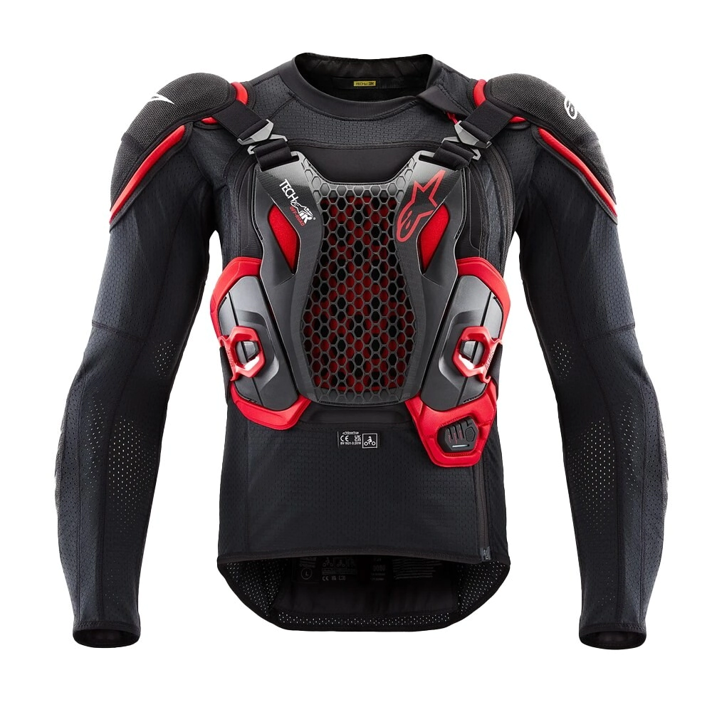 Pechera Alpinestars TECH-AIR OFF-ROAD System negro rojo talle L
