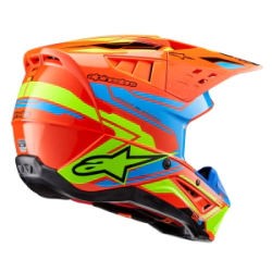 CASCO CROSS S-M5 ACTION 2 NARANJA CELESTE AMARILLO TALLE L**OFERTA** -ALPINESTARS-