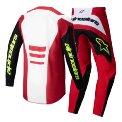Conjunto Alpinestars Motocross Fluid Haul BR rojo negro talle 32
