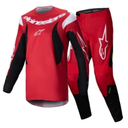 Conjunto Alpinestars Motocross Fluid Haul BR rojo negro talle 32