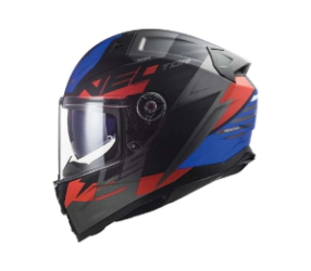 Casco LS2 Integral Doble Visor FF811 Vector II Absolute Bk/rd/bl MT B