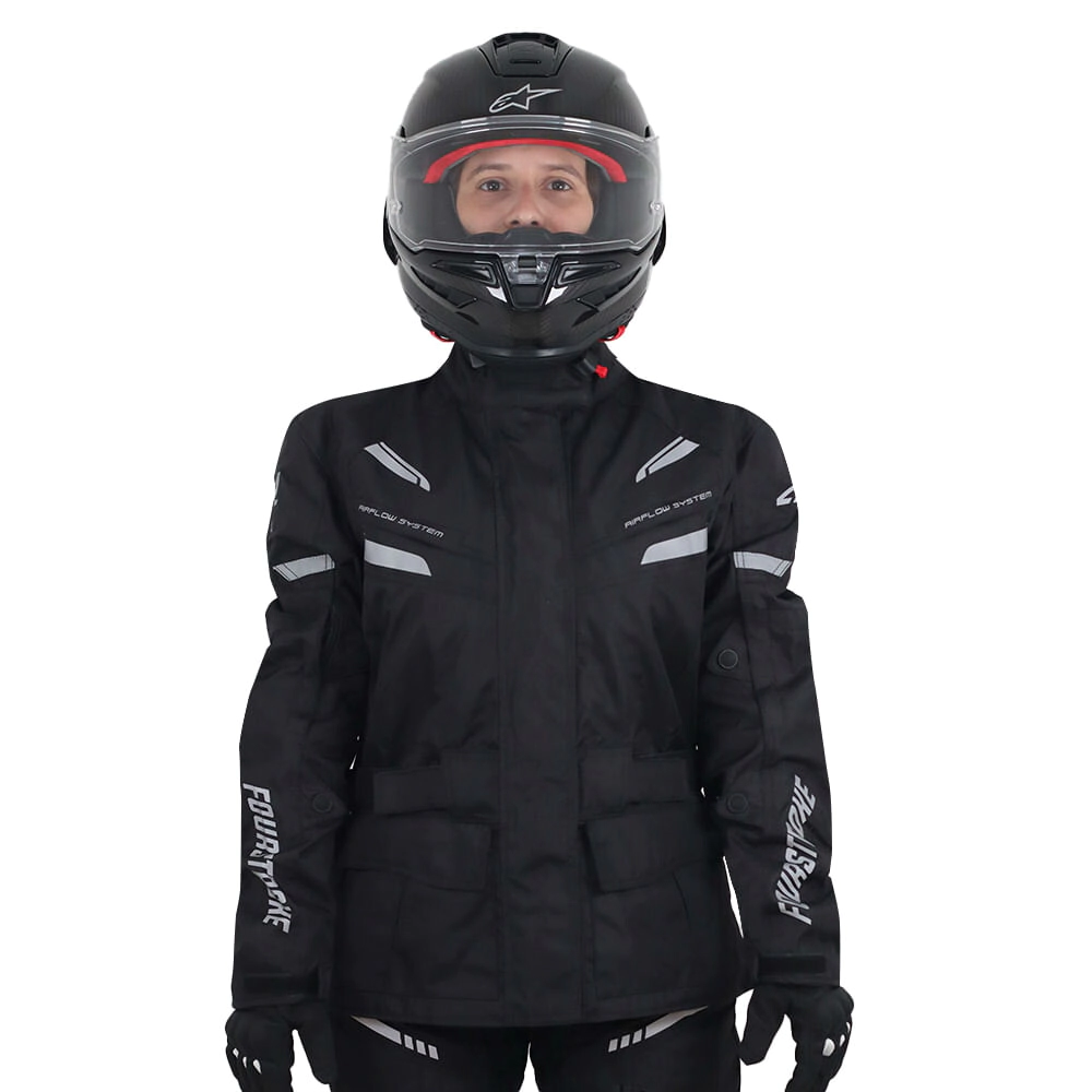 Campera Fourstroke All Weather Lady negro talle M