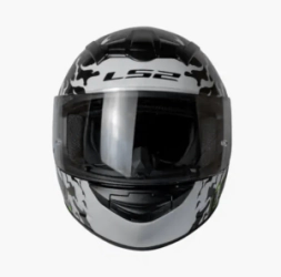 Casco LS2 Integral FF352 Antars Negro Blanco Brillo Gs+sp