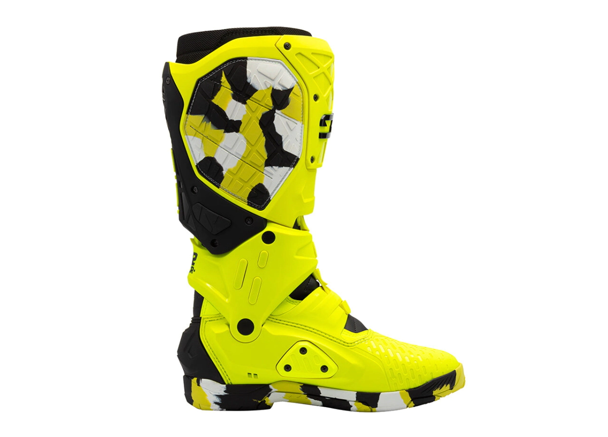 Botas Sidi Motocross Crossair X RACR001 amarillo negro talle 45