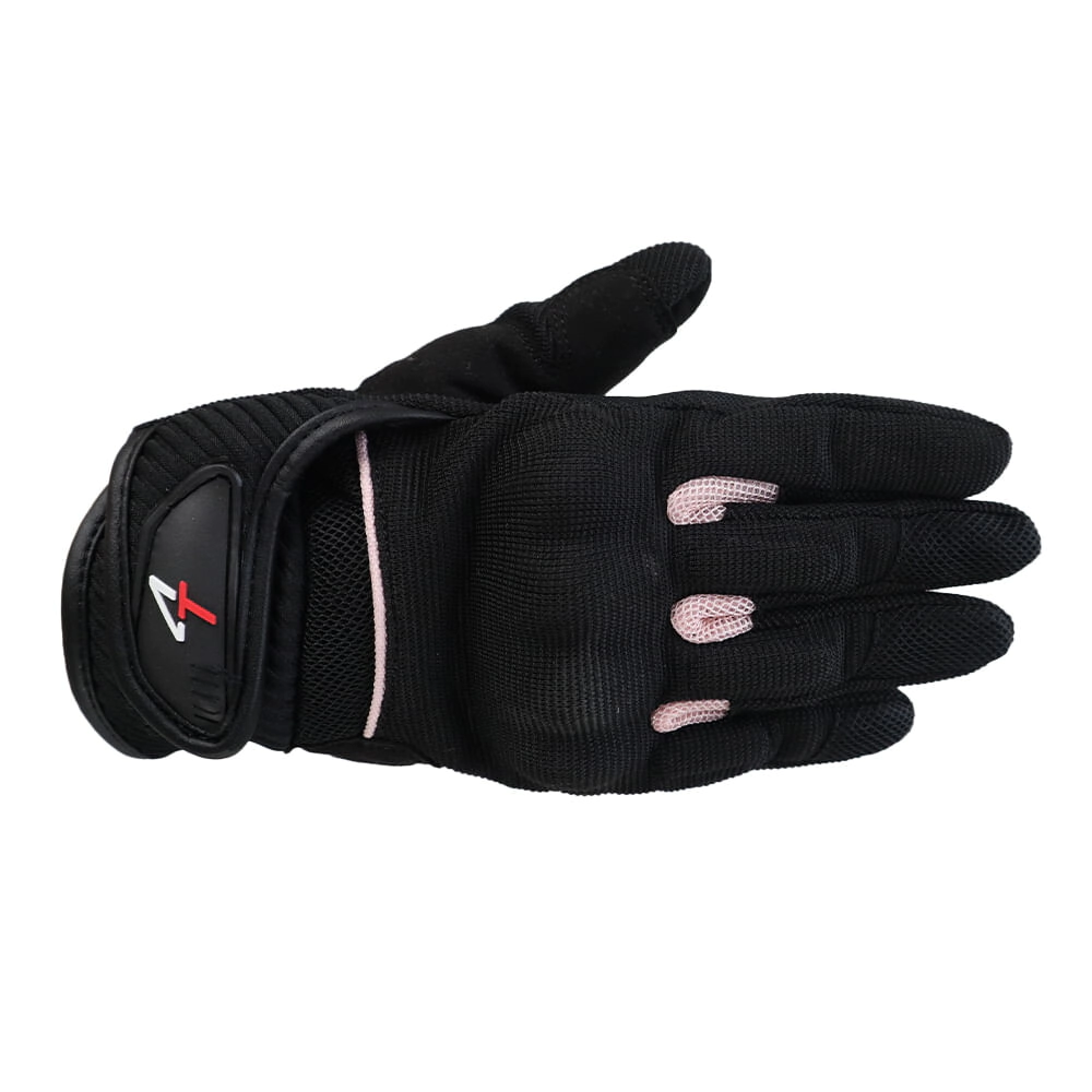 Guantes Fourstroke Calle Wanderlust negro rosa talle M