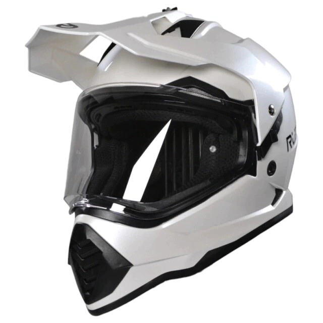 Casco Ruder Off Road Maxim Solid blanco perlado talle XS