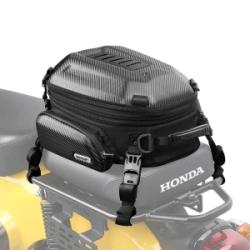 Rhinowalk Bolso Mochila trasero Moto impermeable 12L-18L r�gido expansible negro mate