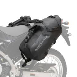Rhinowalk Alforjas Laterales Moto impermeables 48L (par) mate negro
