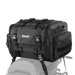 Rhinowalk Bolso trasero Moto impermeable 33L Expansible -45L negro
