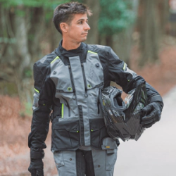 Campera LS2 Apollo Ng/gr/hv Hombre
