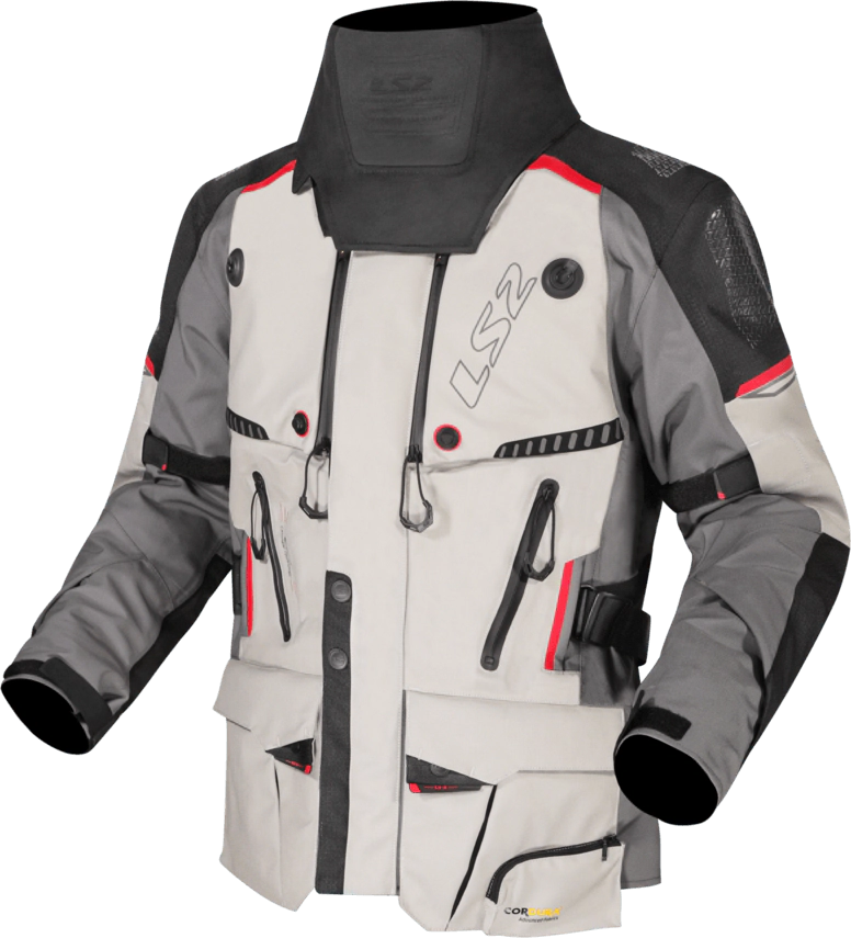 Campera LS2 Apollo Hombre Gris / Negro