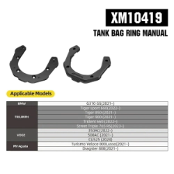 Rhinowalk Anclaje Magn�tico Tanque Moto para Bolso Mjx2011 Voge AC Tiger 900 Gs310