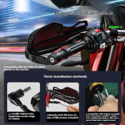 Kewig Cubre Pu�os Calefaccionables Moto Gen 2 ADV universal Alu + PC negro