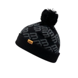 GORRO CASUAL BB33 CUFF BEANIE BLACK CHARCOAL TALLE UNICO -100%-