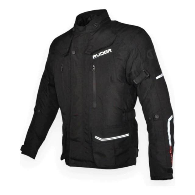 Campera larga Ruder hombre Magnus 4 Estaciones gris negro azul talle M
