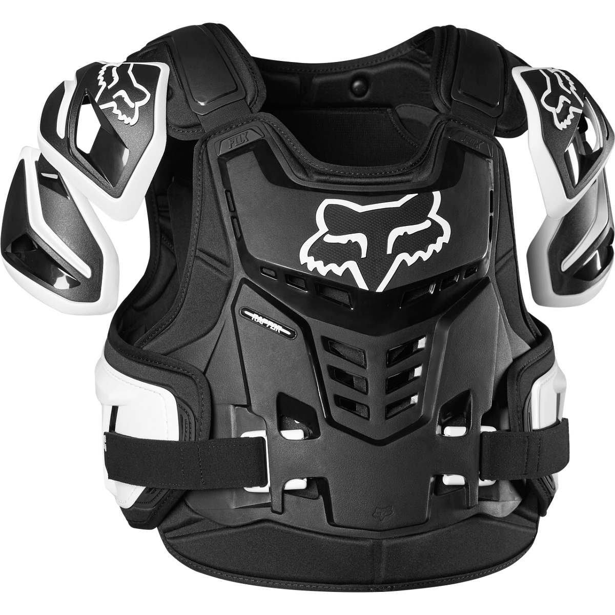 PECHERA RAPTOR VEST CE NEGRO BLANCO TALLE SM -FOX-