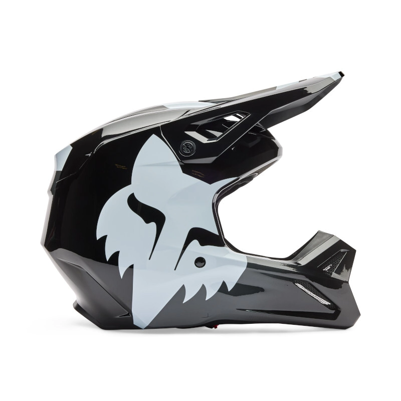 CASCO CROSS V1 SHIELD NEGRO TALLE S -FOX-