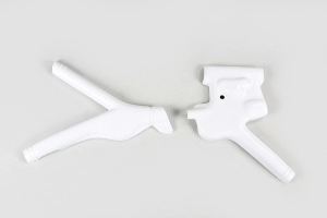 UFO Plast Protector Cuadro Moto Honda XR 600 88-04 blanco