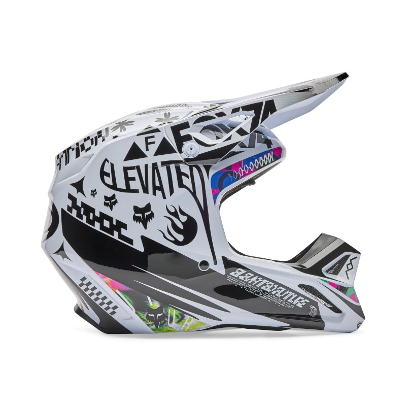 CASCO CROSS V1 IMAGE COSMO GRAFICA ELEVATED TALLE L -FOX-