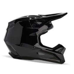 CASCO CROSS V1 SOLID NEGRO BRILLO TALLE S -FOX-