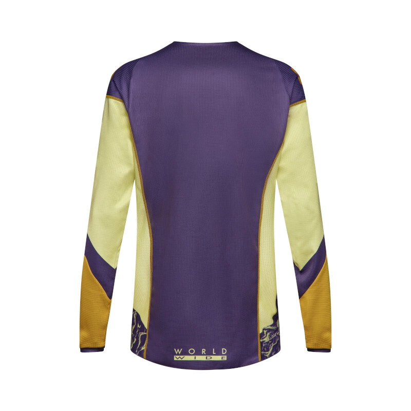 EQUIPO CROSS 180 IMAGE PRINT REMERA L PANTALON 36 VIOLETA AMARILLO -FOX-