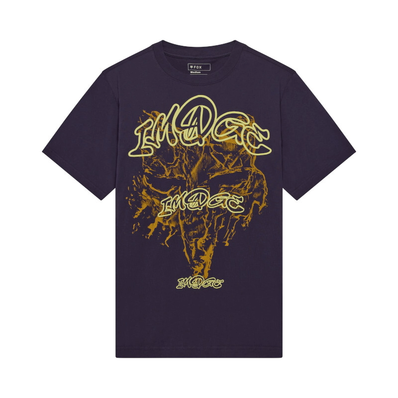 REMERA CASUAL IMAGE PRINT MIDWEIGHT SS TEE TALLE L -FOX-