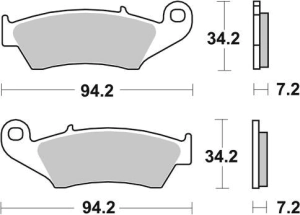 SBS Pastillas Freno Moto SBS 694 FA185 Beta CRF Gas YZ WY RM