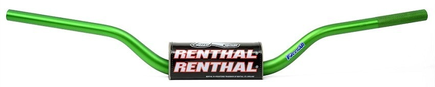 Renthal manubrio Moto aluminio Fatbar verde