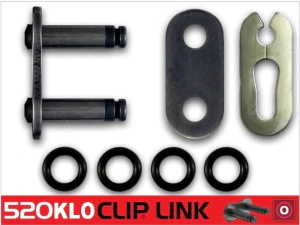 RK Cadena Moto Transmisi�n 520 x 118 KLO2 o-Ring uso off-road/sport