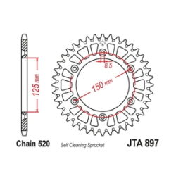 Corona JT Sprockets KTM 125/250/300/360/620