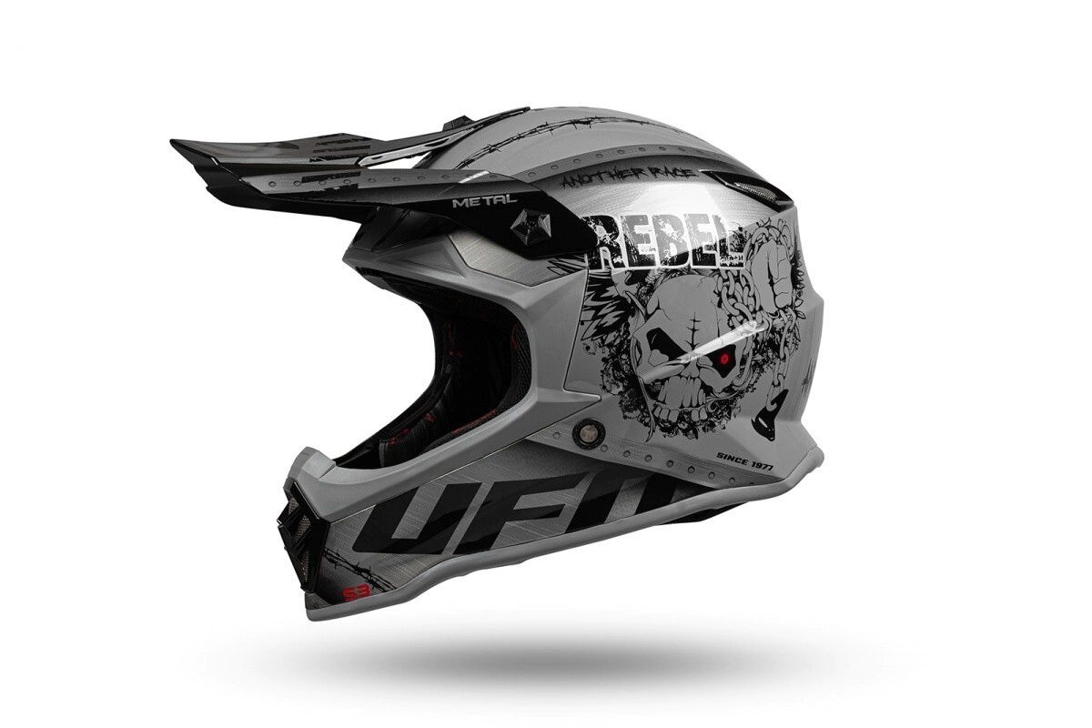 UFO Plast Casco Motocross Enduro UFO Boy talle M