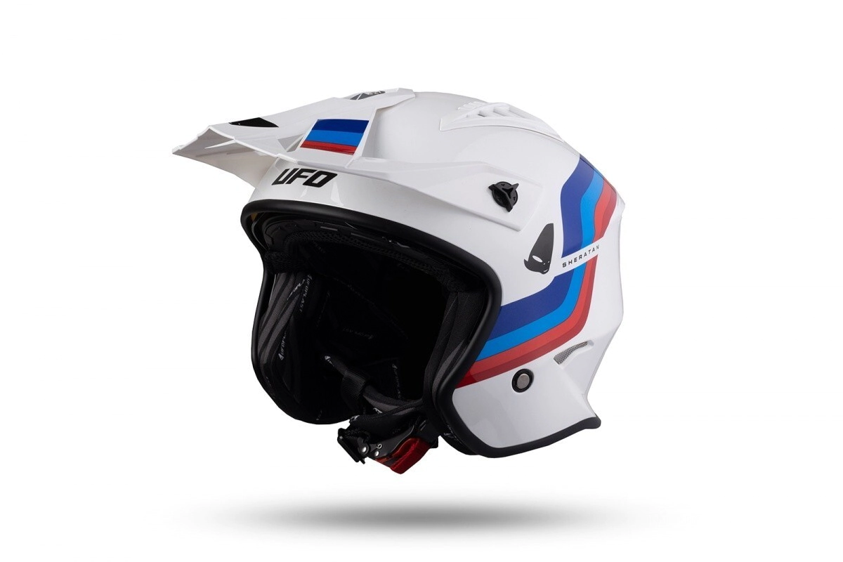 UFO Plast Casco Jet Abierto Sheratan Jet blanco talle S