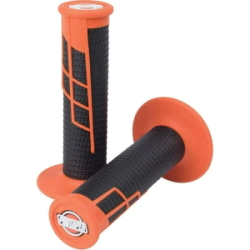 Pro Taper Pu�os Moto MX Clamp-On Full Diamond naranja ne�n/negro 2/4 Tiempos