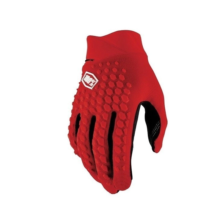 100% Guantes Motocross Geomatic rojo talle L