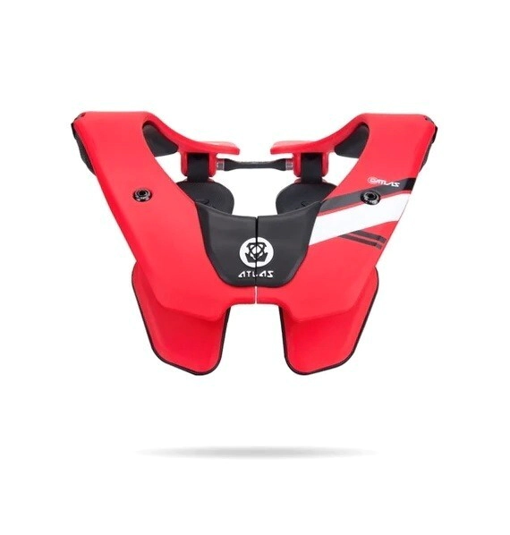 Atlas Brace Protector Cervical Motocross Air Lite rojo talle S