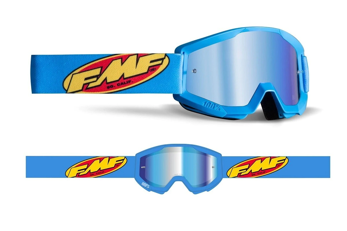 FMF Antiparra Motocross Powercore Youth Core cian lente azul