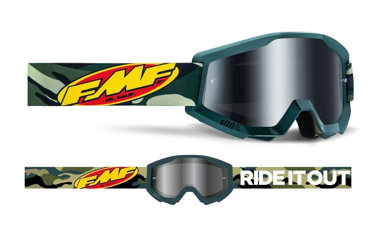 FMF Antiparra Motocross Powercore Core Assault lente Mirror plateado