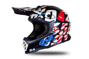 Casco UFO Plast Cross Numeros ni�o