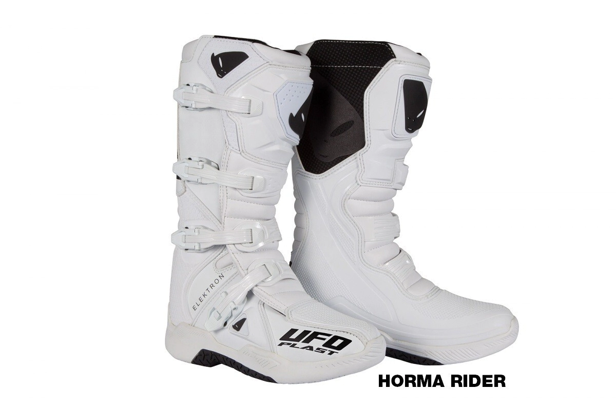UFO Plast Botas Motocross Enduro Elektron MX blanco talle 44