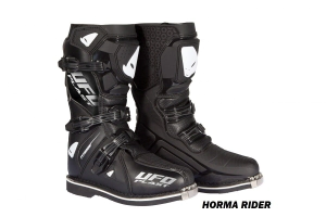 UFO Plast Botas Motocross Enduro ni�o Typhoon off-road negro talle 37