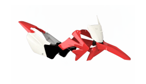 AMX Kit Pl�sticos Moto Honda Tornado con porta n�mero rojo blanco completo