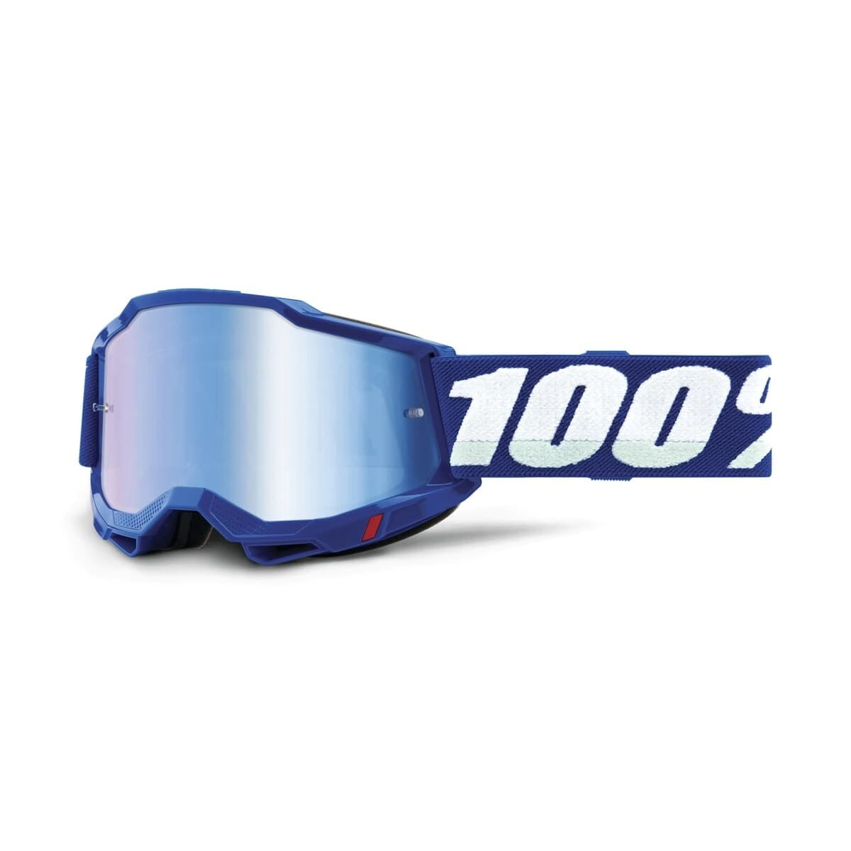 100% Antiparra Motocross Accuri 2 Goggle azul lente Mirror azul