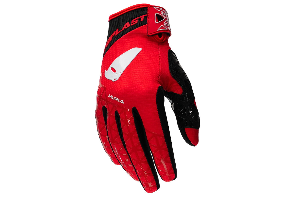 UFO Plast Guantes Motocross Muria rojo talle S