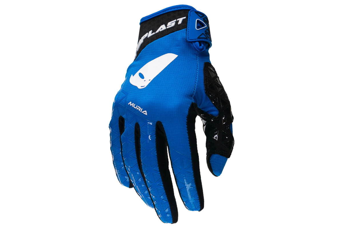 UFO Plast Guantes Motocross Muria azul talle M