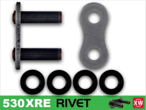 RK Cadena Moto Transmisi�n 530 XREX1 uso Touring/off-road/sport con remache